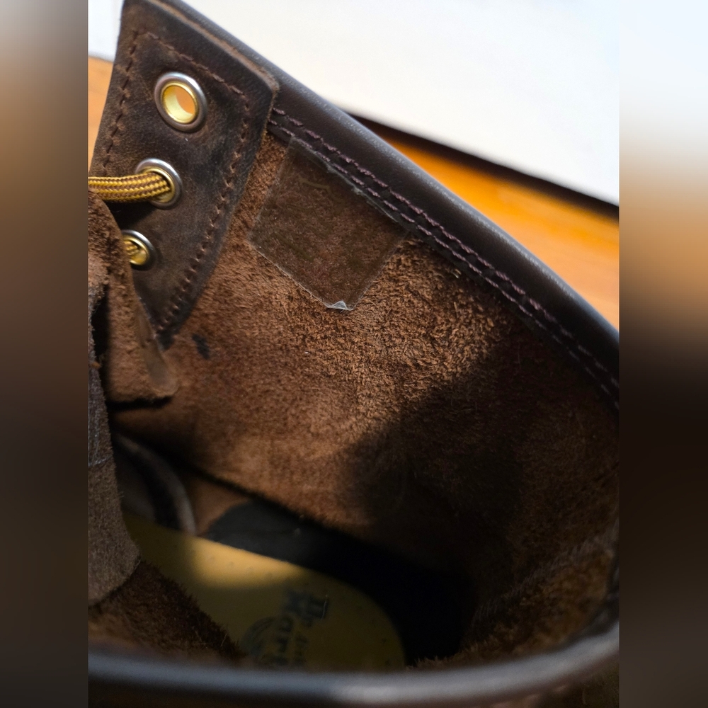 Dr. Martens 1460 Brown Crazy Horse Leather Combat Boots 8-Eye Size Women 9 Men 8 - Picture 15 of 16